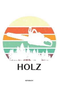 Holz - Notizbuch