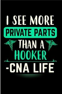 I see more private parts than a hooker CNA life