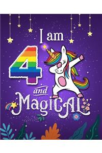 Unicorn Journal I am 4 and Magical