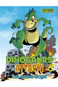 Dinosaurs Attack Coloring Book