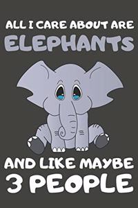 All I Care About Are Elephants And Like Maybe 3 People