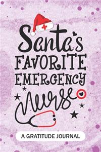 Santa's Favorite Emergency Nurse - A Gratitude Journal