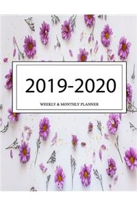 2019 - 2020 Weekly and Monthly Planner