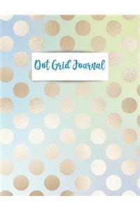 Dot Grid Journal: 8.5 x 11". 112 Dotted Pages/Pretty Polka Dot Cover Design: Graphing Pad, Design Journal, Work Book, Planner, Dotted Notebook, Sketch Book, Maths