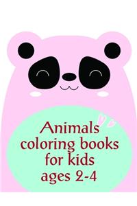 Animals coloring books for kids ages 2-4