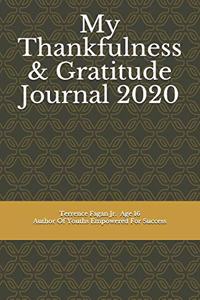 My Thankfulness & Gratitude Journal 2020
