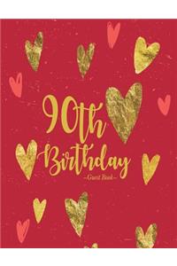 90th Birthday Guest Book