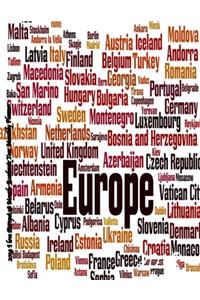 2019 I love Europe! 18 Month Academic Year Monthly Planner