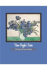 Van Gogh's Irises 4x4 Graph 8x10 Journal Notebook