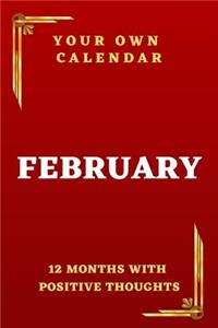 Your Own Calendar 12 Months With Positive Thoughts