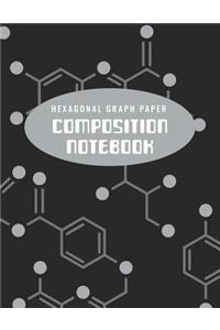 Hexagonal Graph Paper Composition Notebook