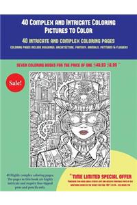 40 Complex and Intricate Coloring Pictures to Color