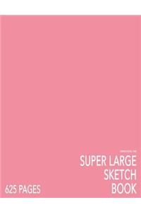 Warm Pastel Pink Super Large Sketchbook