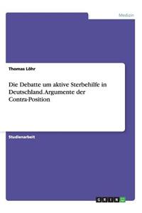 Debatte um aktive Sterbehilfe in Deutschland. Argumente der Contra-Position
