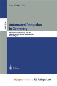 Automated Deduction in Geometry