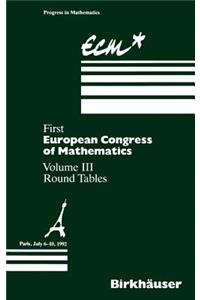 First European Congress of Mathematics