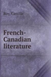 French-Canadian literature