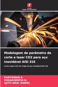 Modelagem de parâmetro de corte a laser CO2 para aço inoxidável AISI 316