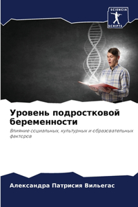 Уровень подростковой беременности