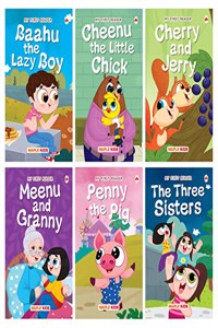 Story Book for Kids - First Reader (Illustrated) (Set of 6 Books) - Phonic stories - Bedtime Stories - 2 Years to 6 Years Old - Read Aloud to Infants, Toddlers