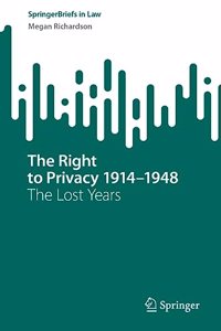 The Right to Privacy 1914–1948