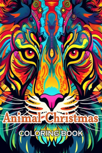 Animal Christmas Coloring Book