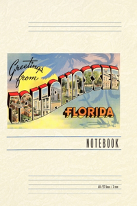 Vintage Lined Notebook Greetings from Tallahassee, Florida