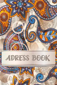 Adress Book With Colorful Artistic Cover