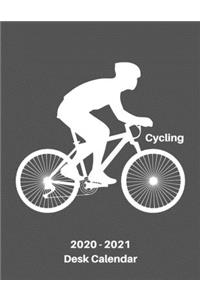 Cycling 2020 - 2021 Desk Calendar