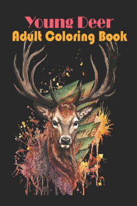 Young Deer Adult Coloring Book