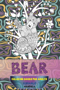 Mandala Coloring Books for Adults - Animals - Bear