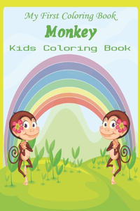 My First Coloring Book Monkey Kids Coloring Book