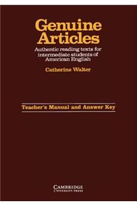 Genuine Articles Teacher's Manual with Key