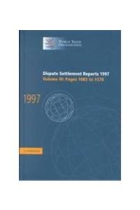 Dispute Settlement Reports 1997: Volume 3, Pages 1083-1578