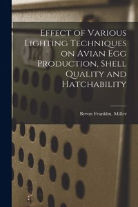 Effect of Various Lighting Techniques on Avian Egg Production, Shell Quality and Hatchability