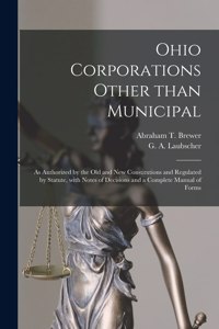 Ohio Corporations Other Than Municipal