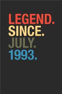 Legend Since July 1993