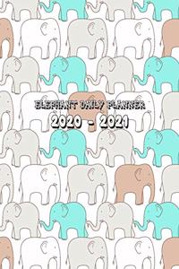Elephant Daily Planner 2020-2021