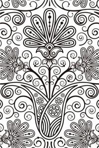 Floral Pattern - Color My Cover Notebook