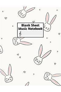 Blank Sheet Music Notebook