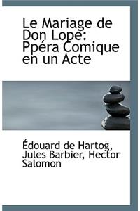 Le Mariage de Don Lope
