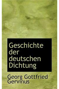Geschichte Der Deutschen Dichtung