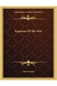 Expenses Of The War