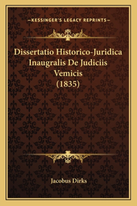 Dissertatio Historico-Juridica Inaugralis De Judiciis Vemicis (1835)