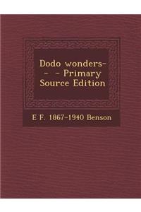 Dodo Wonders--