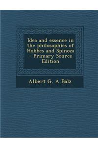 Idea and Essence in the Philosophies of Hobbes and Spinoza