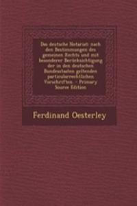 Das deutsche Notariat