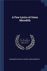 Few Lyrics of Owen Meredith