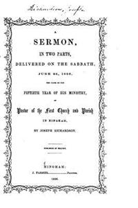 Sermon, in Two Parts, Delivered on the Sabbath, June 28, 1856