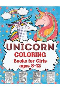 Unicorn Coloring Books for Girls ages 8-12